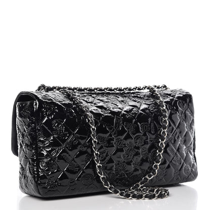 Chanel Patent Large Lucky Symbols Flap Black 3 of 11