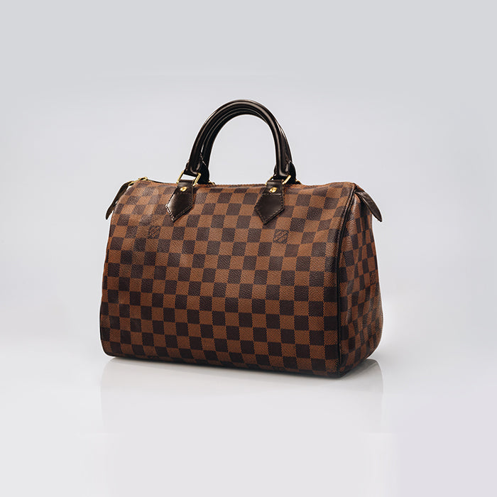 product image of louis vuitton damier ebene speedy bag FASHIONPHILE