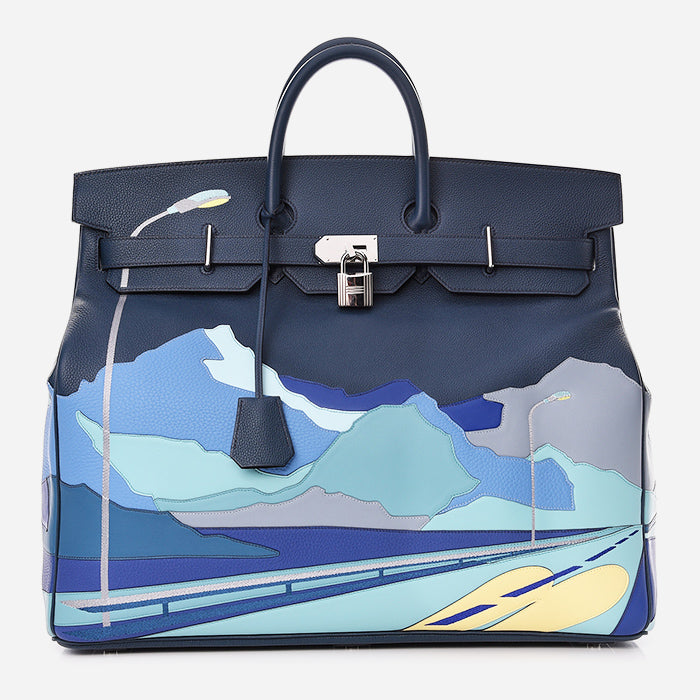 product image of Hermes Togo HAC Endless Road Birkin 50 Bleu de Prusse