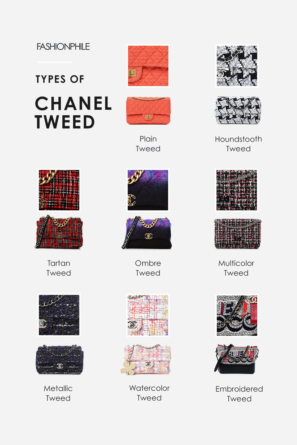 Types of Chanel Tweed FASHIONPHILE
