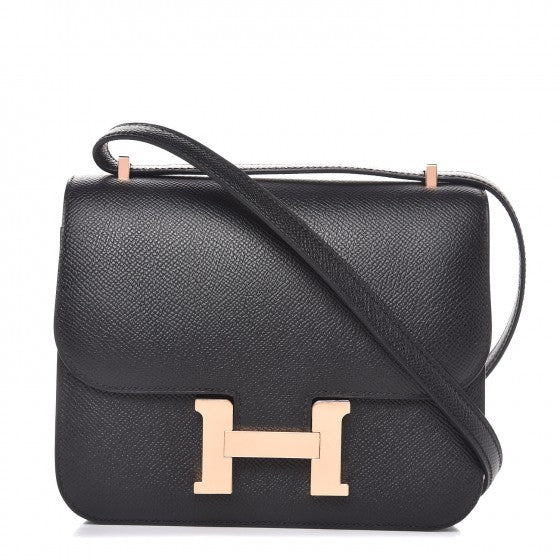 product image of Epsom Constance 18 in Noir black fashionphile