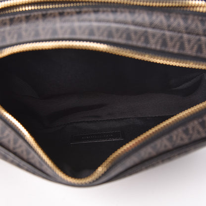 Saint Laurent Toile Classic Monogram Wash Bag Black Lino 5 of 8