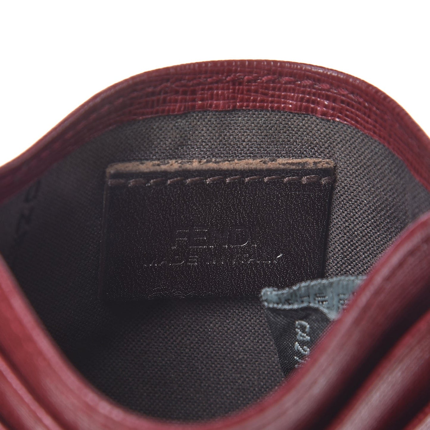 Vitello Elite Card Holder Rosso Scuro Ciliegia