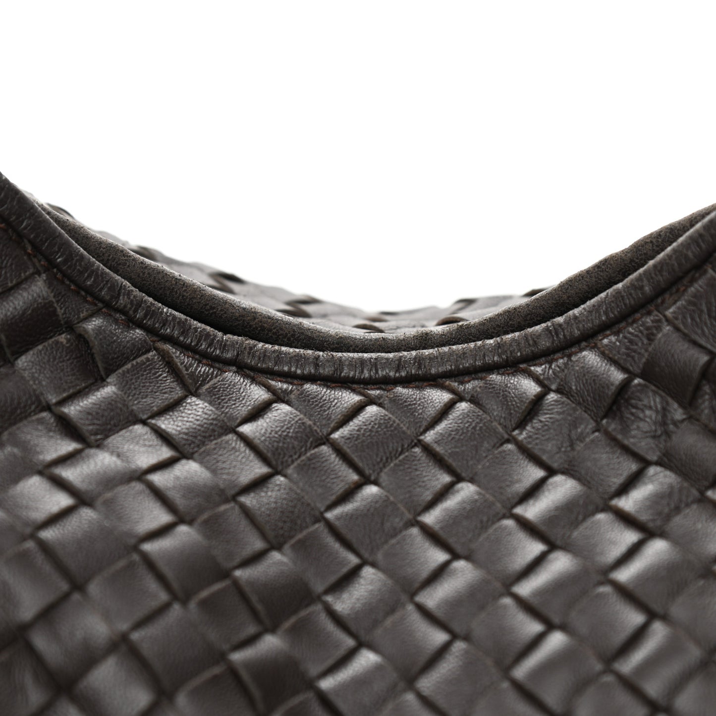 Nappa Intrecciato Large Veneta Hobo Ebano