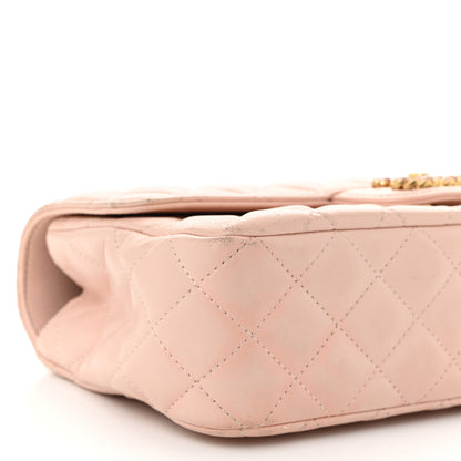 Chanel Lambskin Quilted Small Strass On Top Flap Bag Light Pink 9 of 11