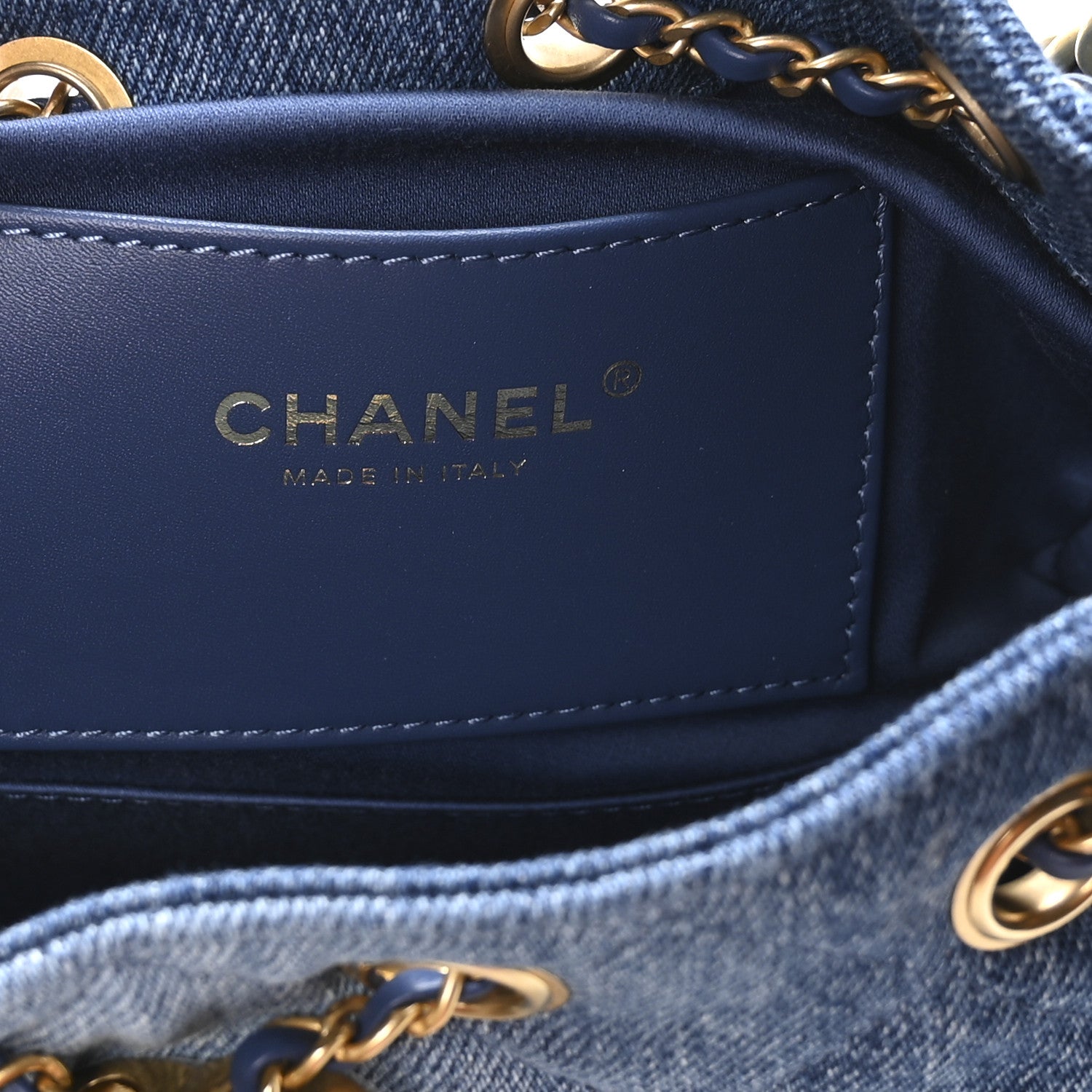 Chanel Washed Denim Quilted Mini Chanel 25 Handbag Blue 12 of 22