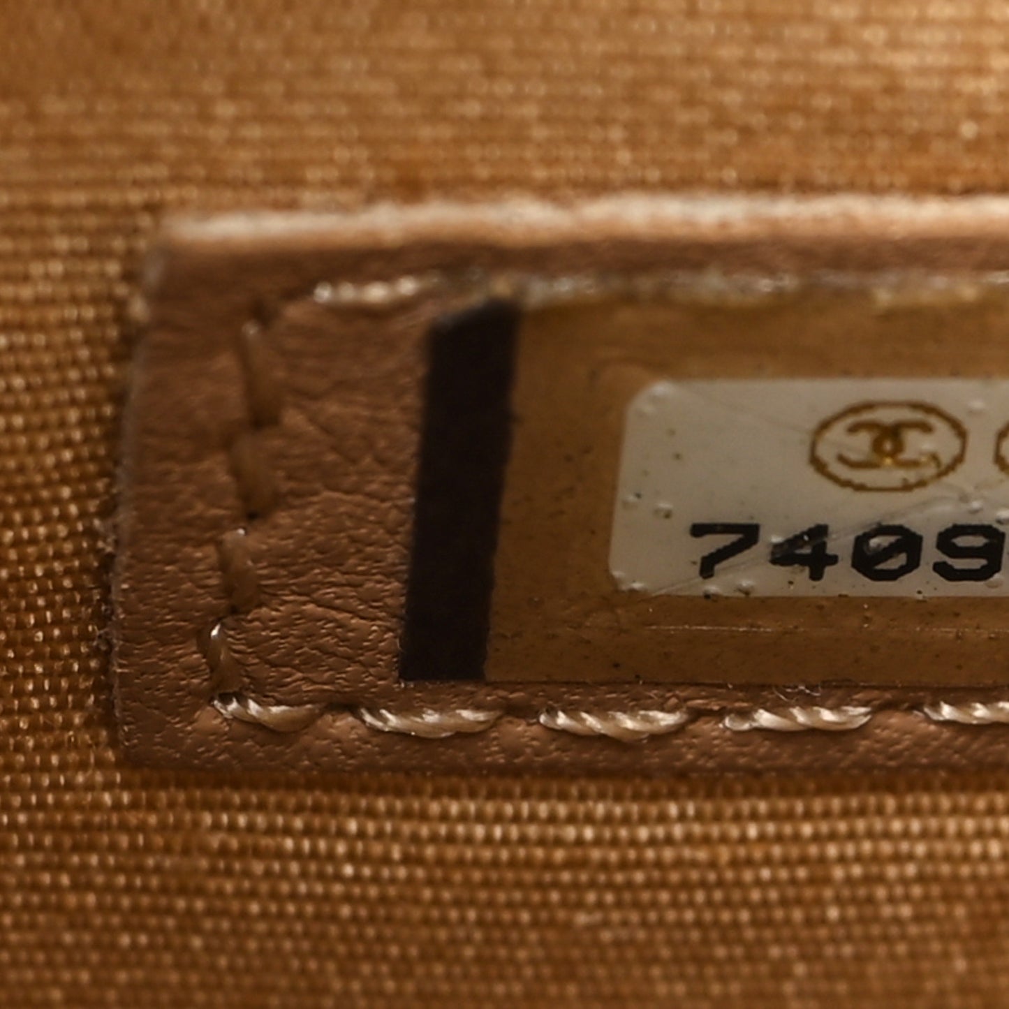 Caviar Quilted Medallion Tote Beige