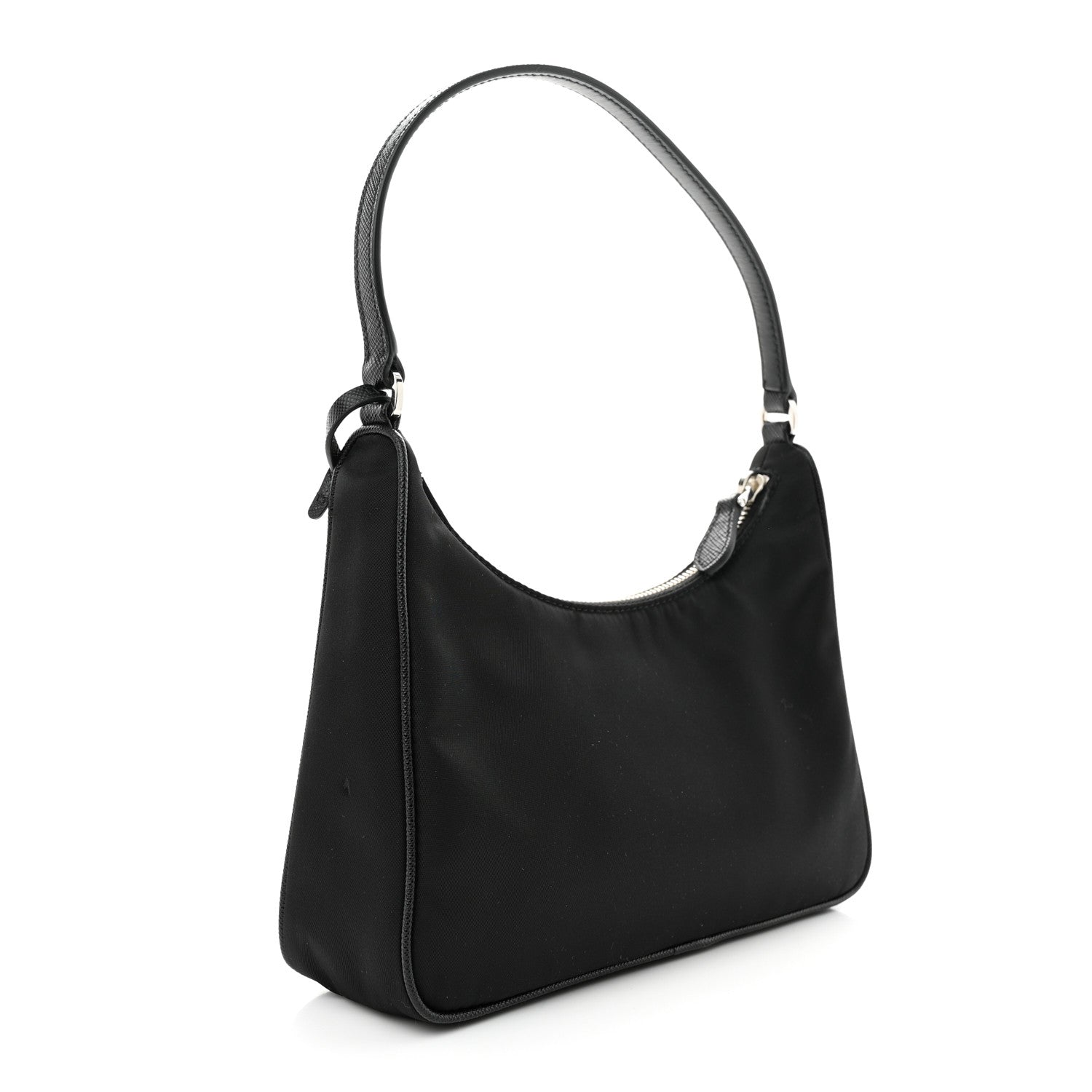 Prada Tessuto Nylon Saffiano Mini Re-Edition 2005 Bag Black 3 of 10