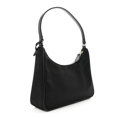 Prada Tessuto Nylon Saffiano Mini Re-Edition 2005 Bag Black 3 of 10