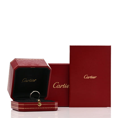 Cartier 18K White Gold 3.5mm LOVE Wedding Band Ring 55 7.25 5 of 5