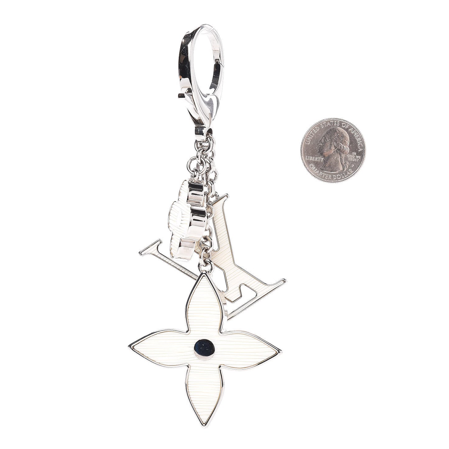 Fleur d Epi Bag Charm Ivory