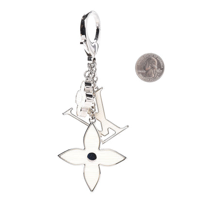 Louis Vuitton Fleur d Epi Bag Charm Ivory 2 of 3