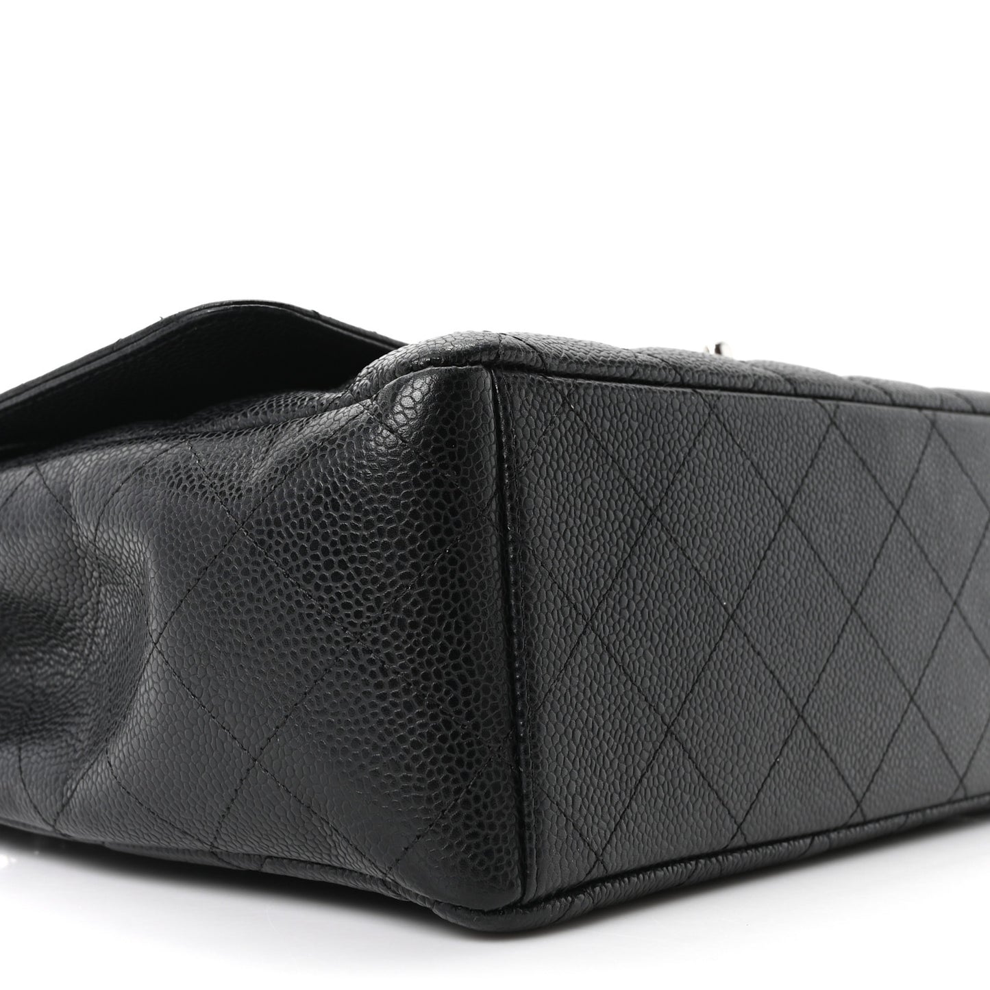 Caviar Quilted Maxi Double Flap Black