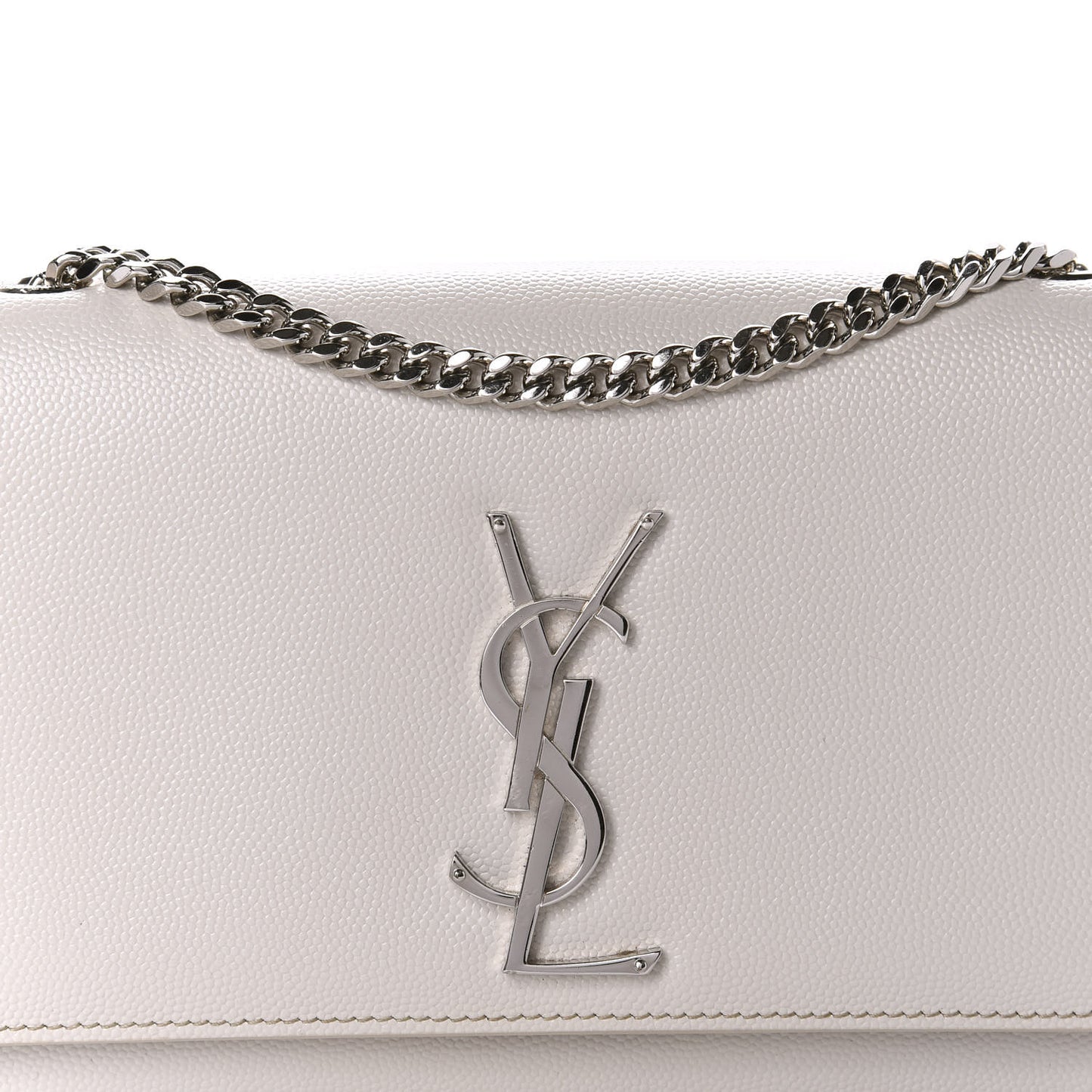 Grain De Poudre Small Monogram Kate Satchel Optical White
