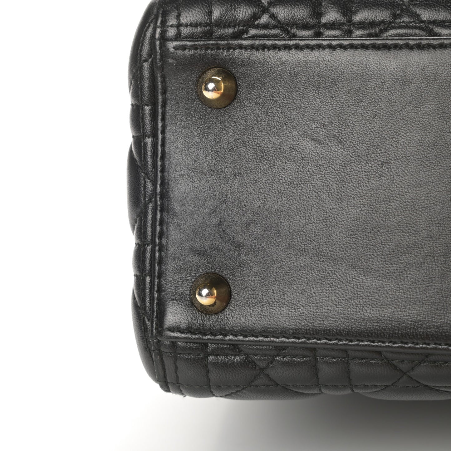 Lambskin Cannage Large Lady Dior Black