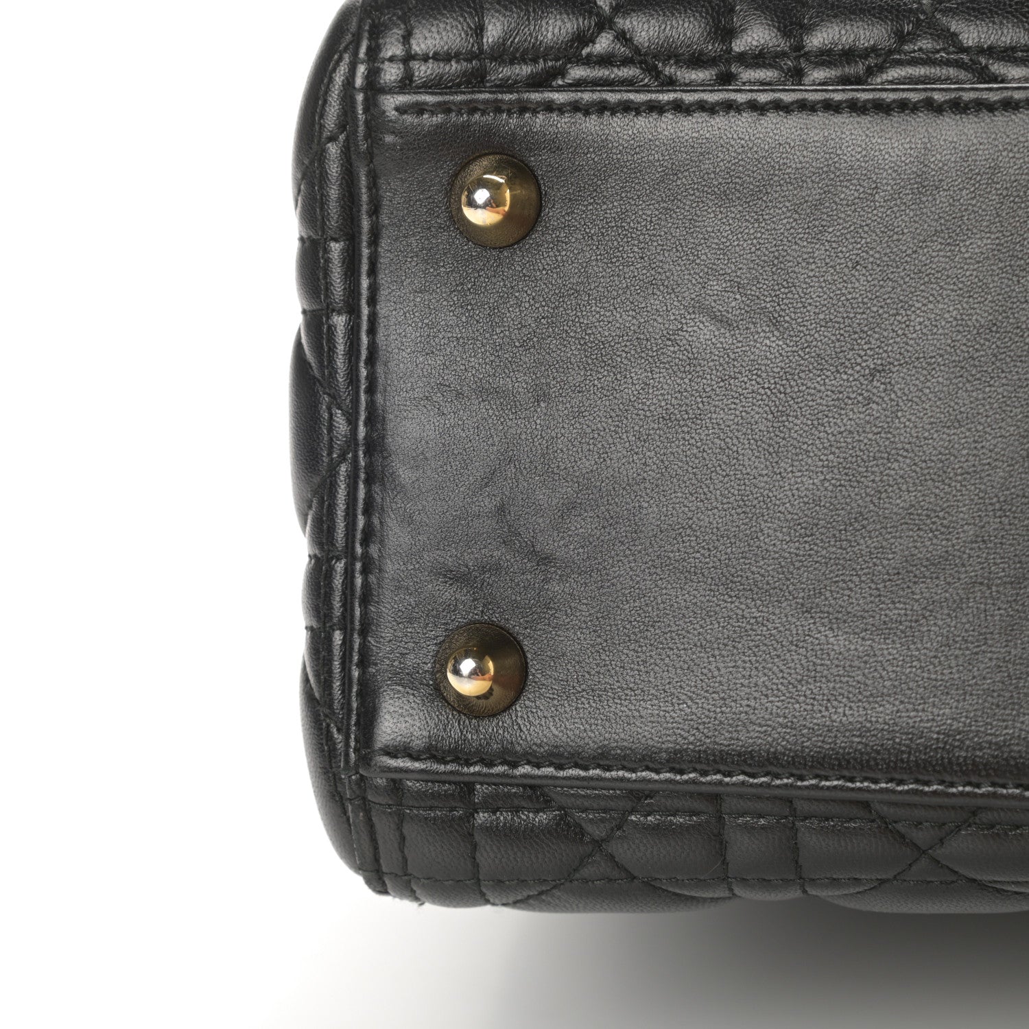 Christian Dior Lambskin Cannage Large Lady Dior Black 13 of 14