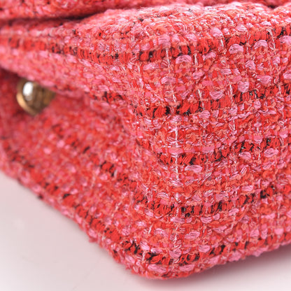 Chanel Tweed Quilted Mini 2.55 Reissue Flap Red Ecru Black 9 of 11