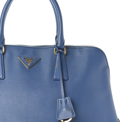Prada Saffiano Lux Large Promenade Tote Bluette 12 of 13