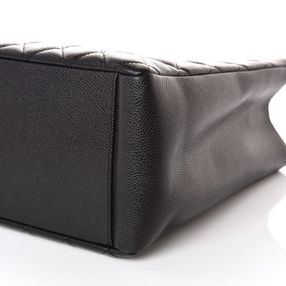 Chanel Caviar Quilted Grand Shopping Tote GST Black 6 of 9
