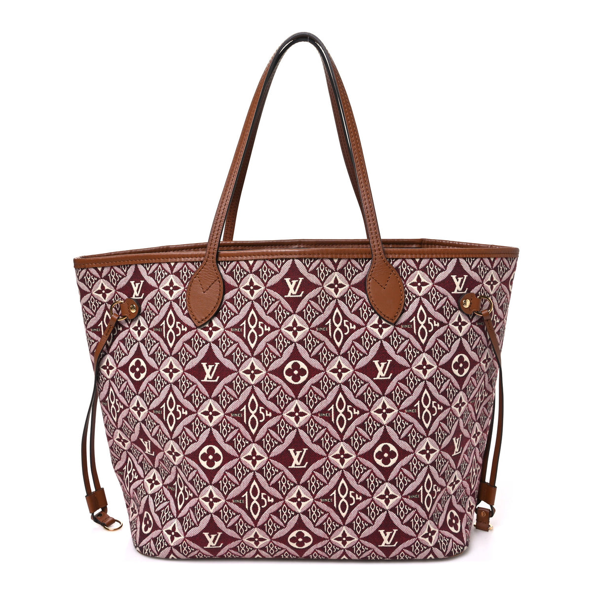 Jacquard Since 1854 Neverfull MM Bordeaux