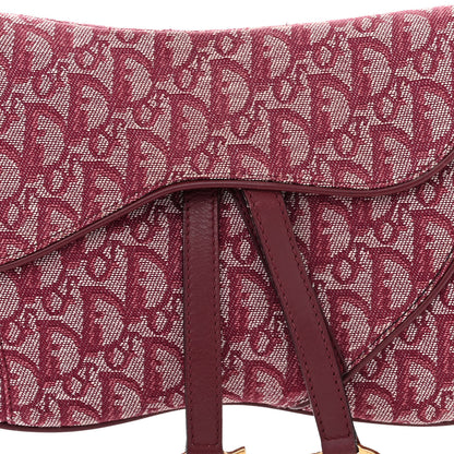 Christian Dior Monogram Double Saddle Bag Burgundy 8 of 10