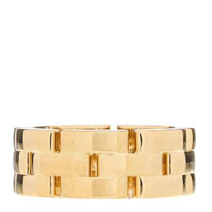 Cartier 18K Yellow Gold Maillon Panthere 3 Rows Ring 48 4.5 1 of 8