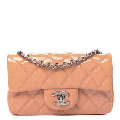 Chanel Patent Calfskin Quilted Extra Mini Flap Pink 1 of 13