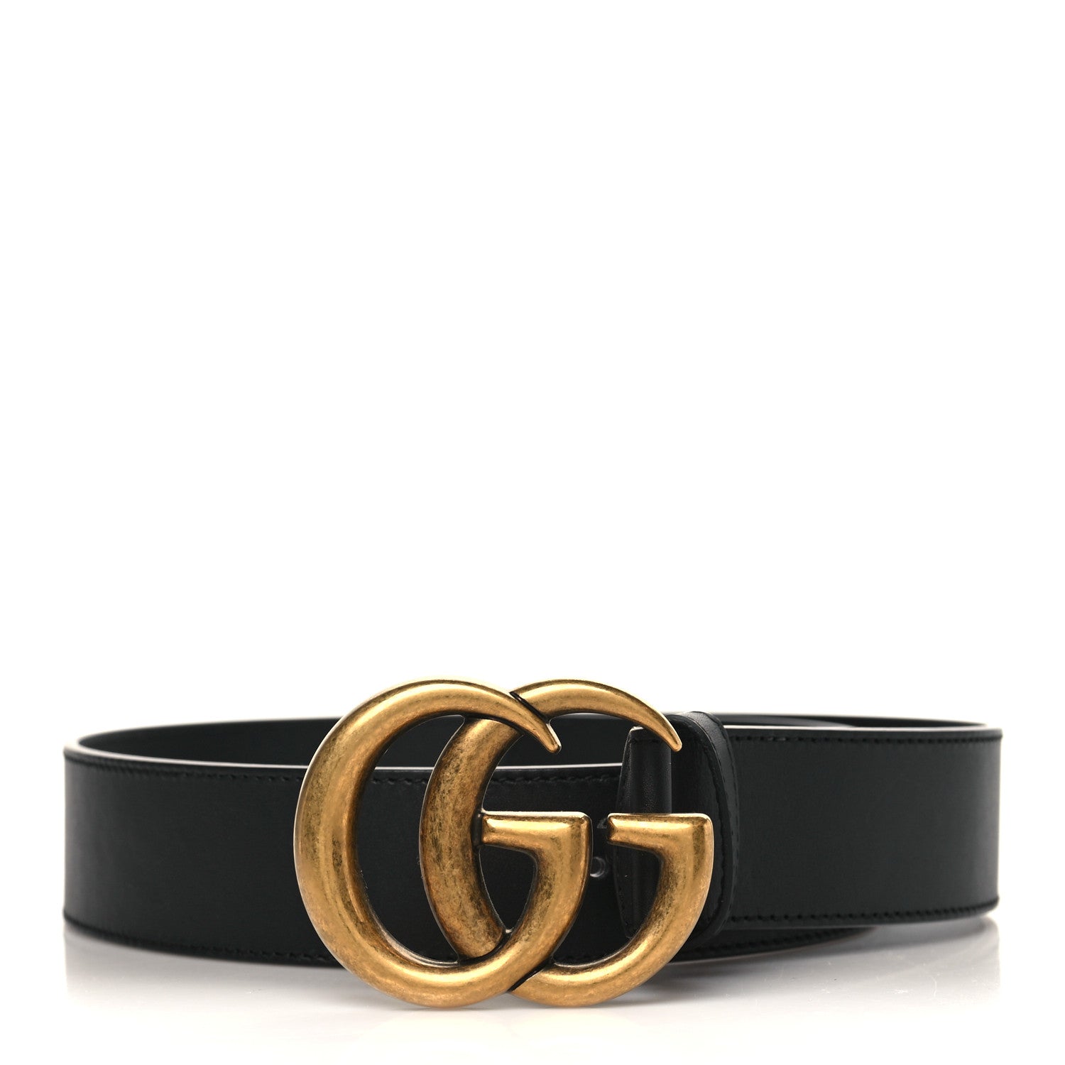 Gucci Calfskin Double G 40mm Belt 75 30 Black 1 of 6