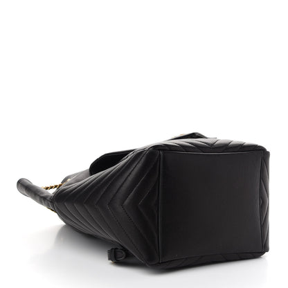 Saint Laurent Lambskin Matelasse Monogram Joe Backpack Black 4 of 9