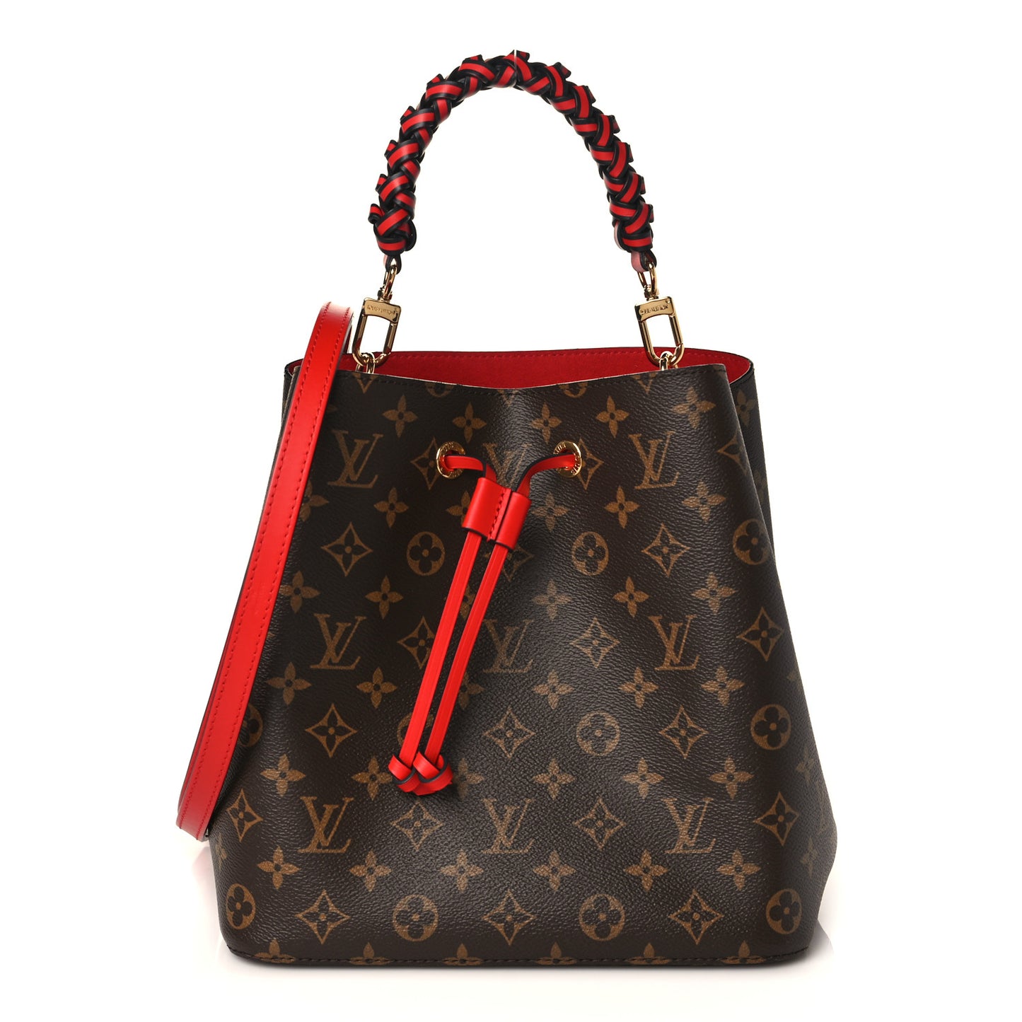 Monogram Braided Neonoe Coquelicot