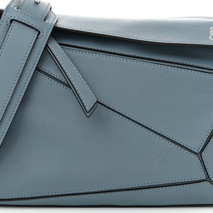 Loewe Calfskin Small Puzzle Bag Stone Blue 7 of 9