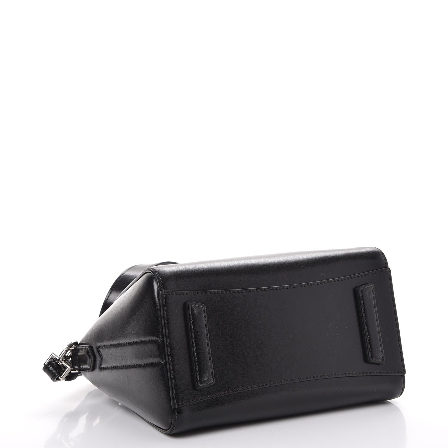 Shiny Lord Calfskin Mini Antigona Black