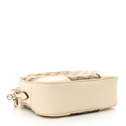 Gucci Monogram Dollar Calfskin Mini Bree Messenger Bag Beige Ebony Avoire 4 of 12