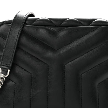 Saint Laurent Calfskin Y Quilted Monogram Small Loulou Bowling Bag Black 8 of 11