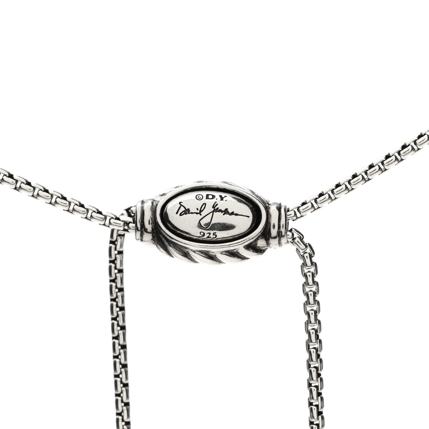 Sterling Silver 14K Yellow Gold 37mm Crossover Pendant Necklace