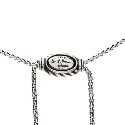 David Yurman Sterling Silver 14K Yellow Gold 37mm Crossover Pendant Necklace 4 of 4