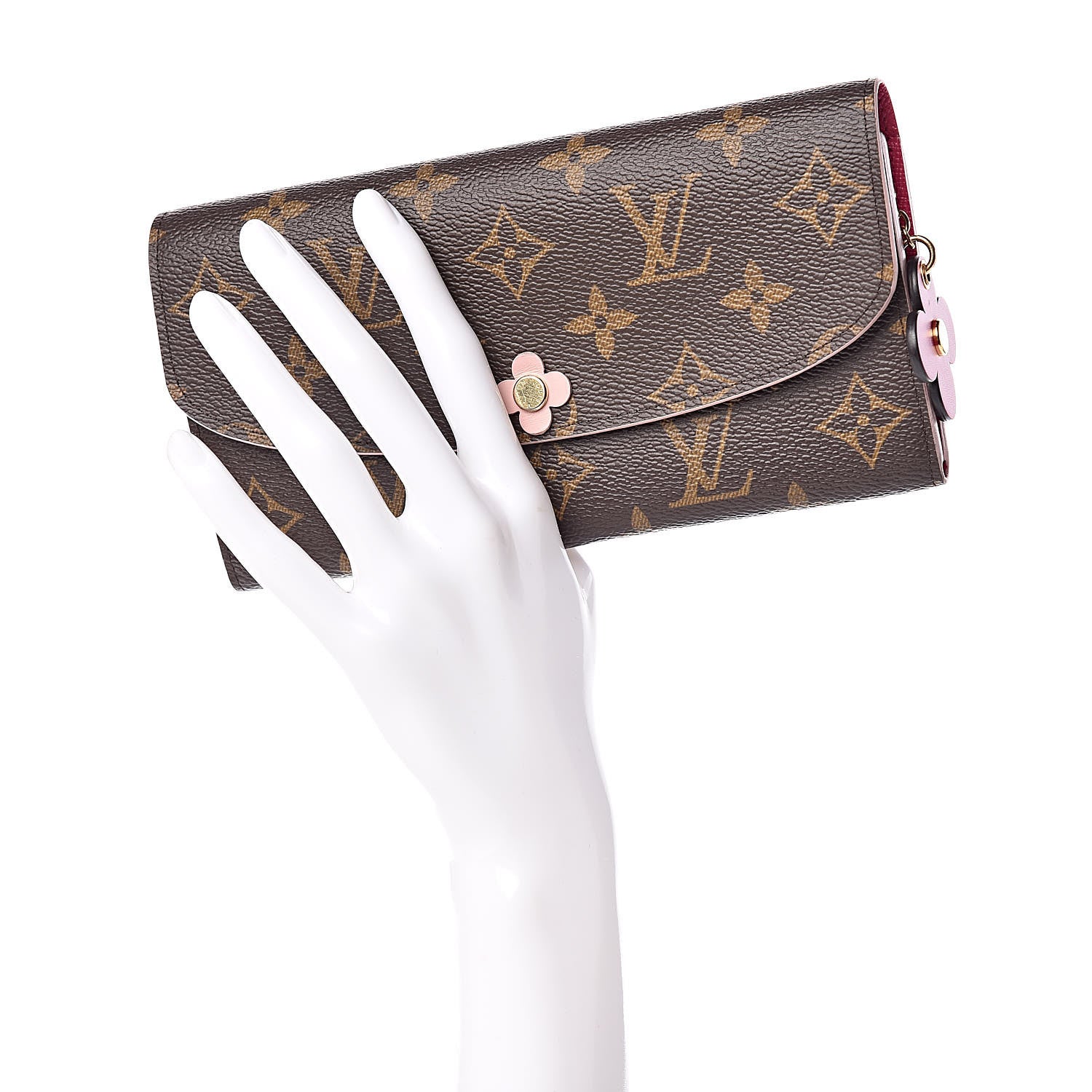 Louis Vuitton Monogram Bloom Flower Emilie Wallet 2 of 8