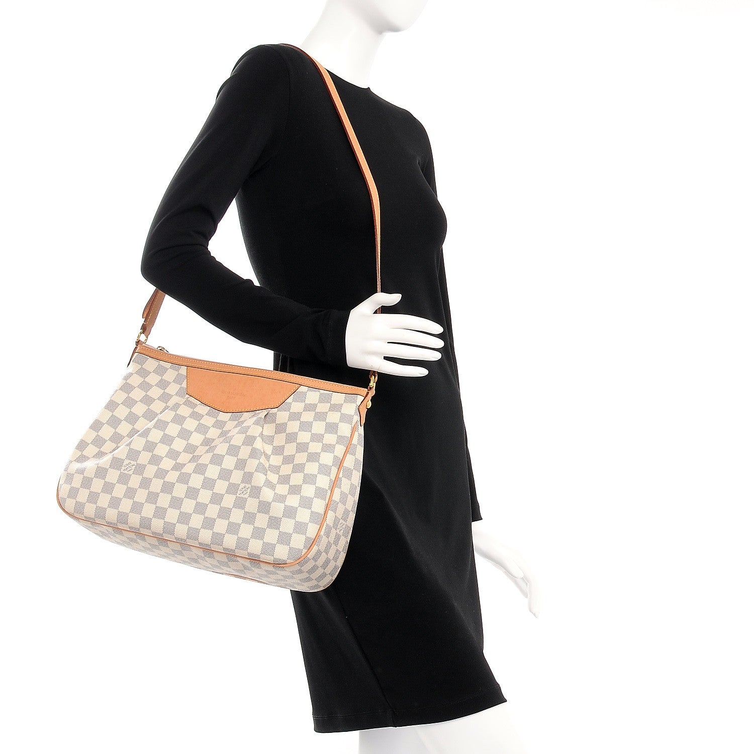 Louis Vuitton Damier Azur Siracusa MM 2 of 13