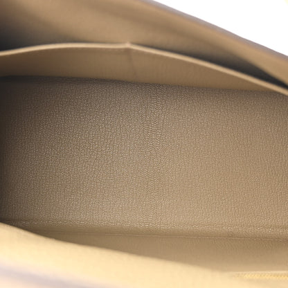 Hermes Taurillon Clemence Kelly Retourne 28 Beige Marfa 5 of 11