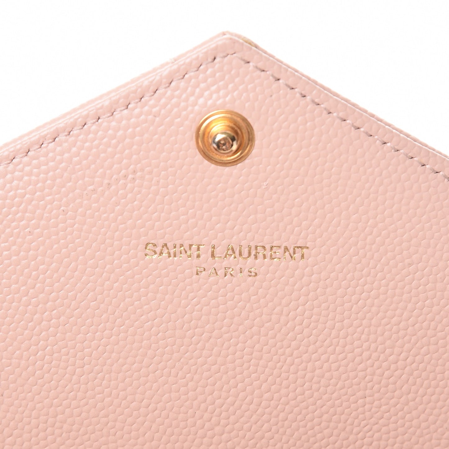 Grain De Poudre Matelasse Chevron Monogram Wallet Pale Pink
