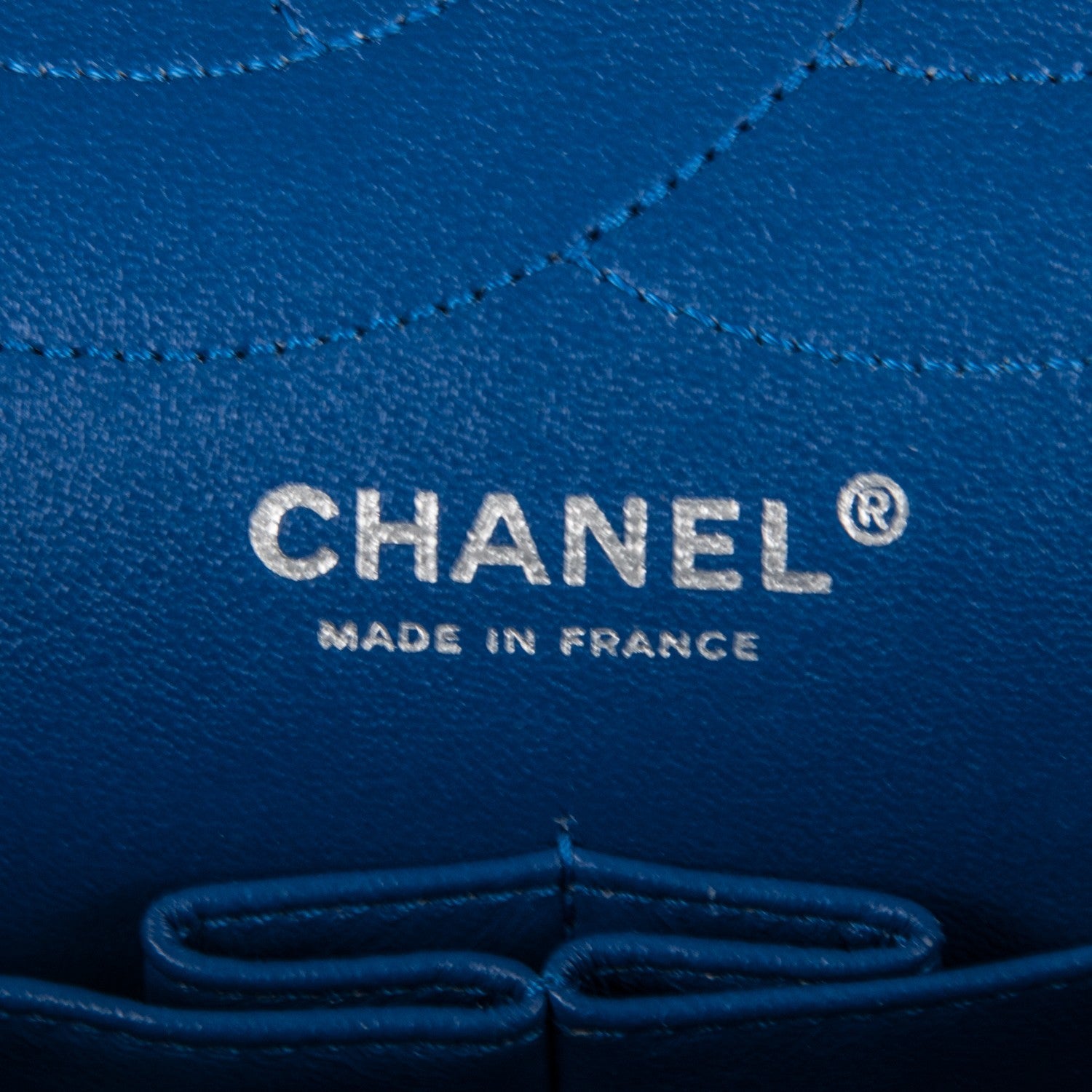 Chanel Jersey Quilted 2.55 Reissue 227 Flap Blue 7 of 9