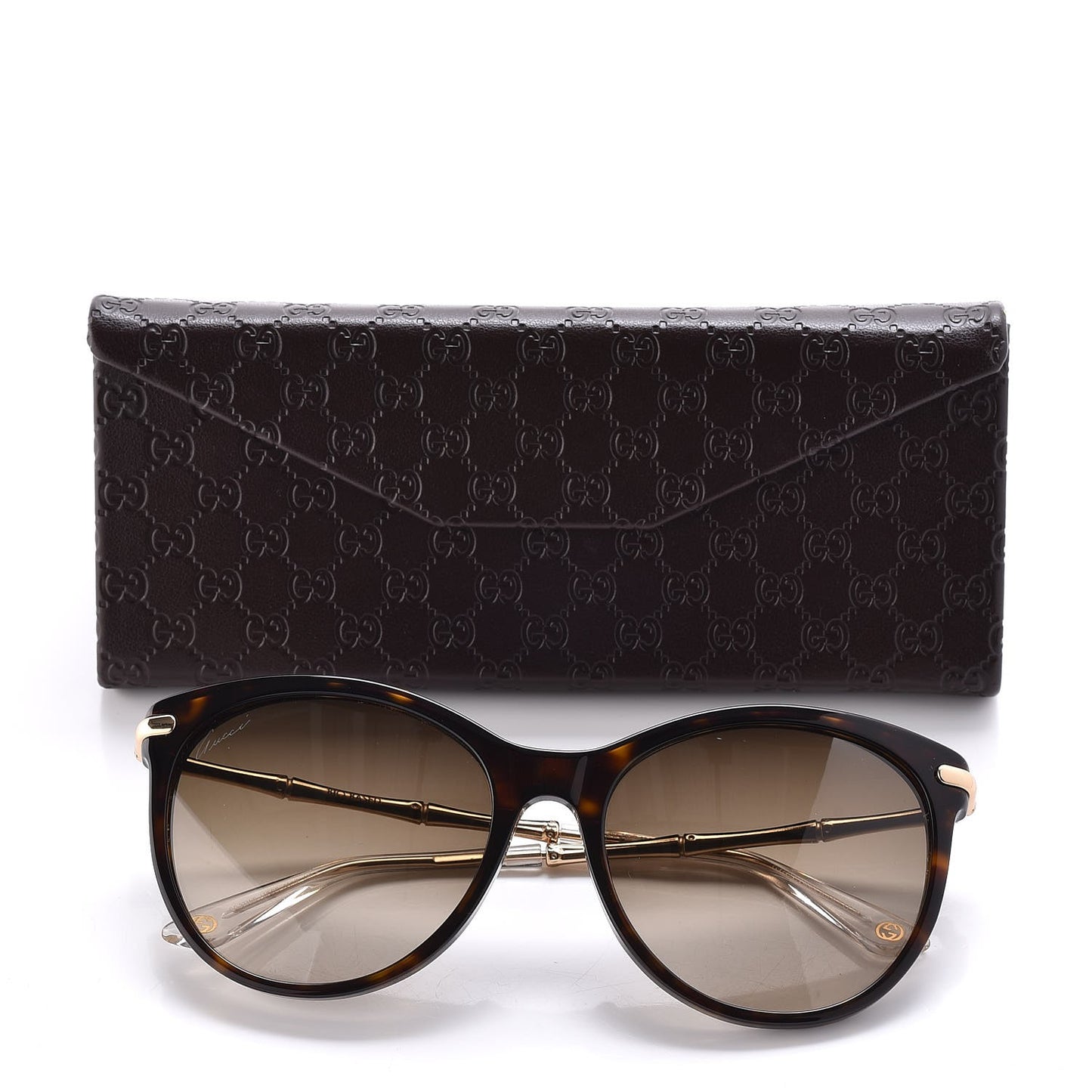Bamboo Cat Eye Sunglasses GG3771/S Tortoise