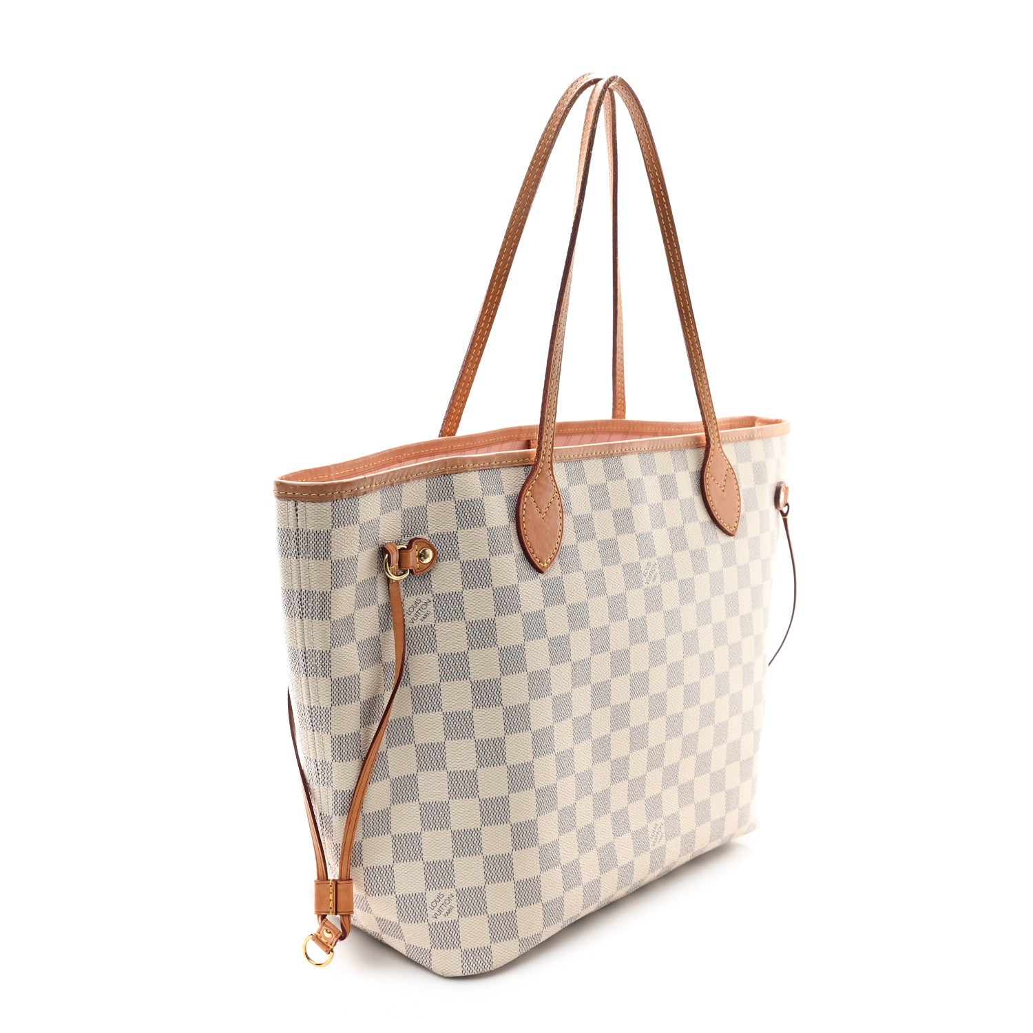 Louis Vuitton Damier Azur Neo Neverfull MM Rose Ballerine 3 of 11