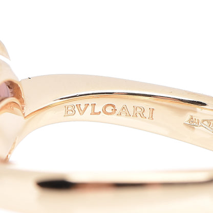 Bulgari 18K Yellow Gold Amethyst Sassy Ring 53 6.5 6 of 7