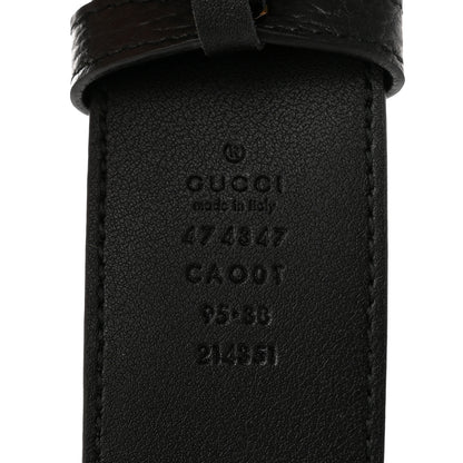 Gucci Calfskin Interlocking G Belt 95/38 Black 5 of 6