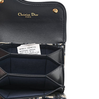 Christian Dior Oblique Saddle 5-Gusset Card Holder Blue 5 of 8