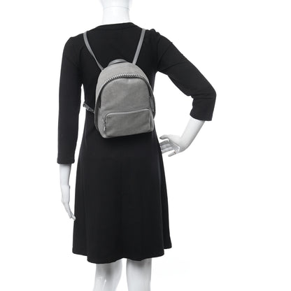 Stella McCartney Shaggy Deer Mini Falabella Backpack Light Grey 2 of 10