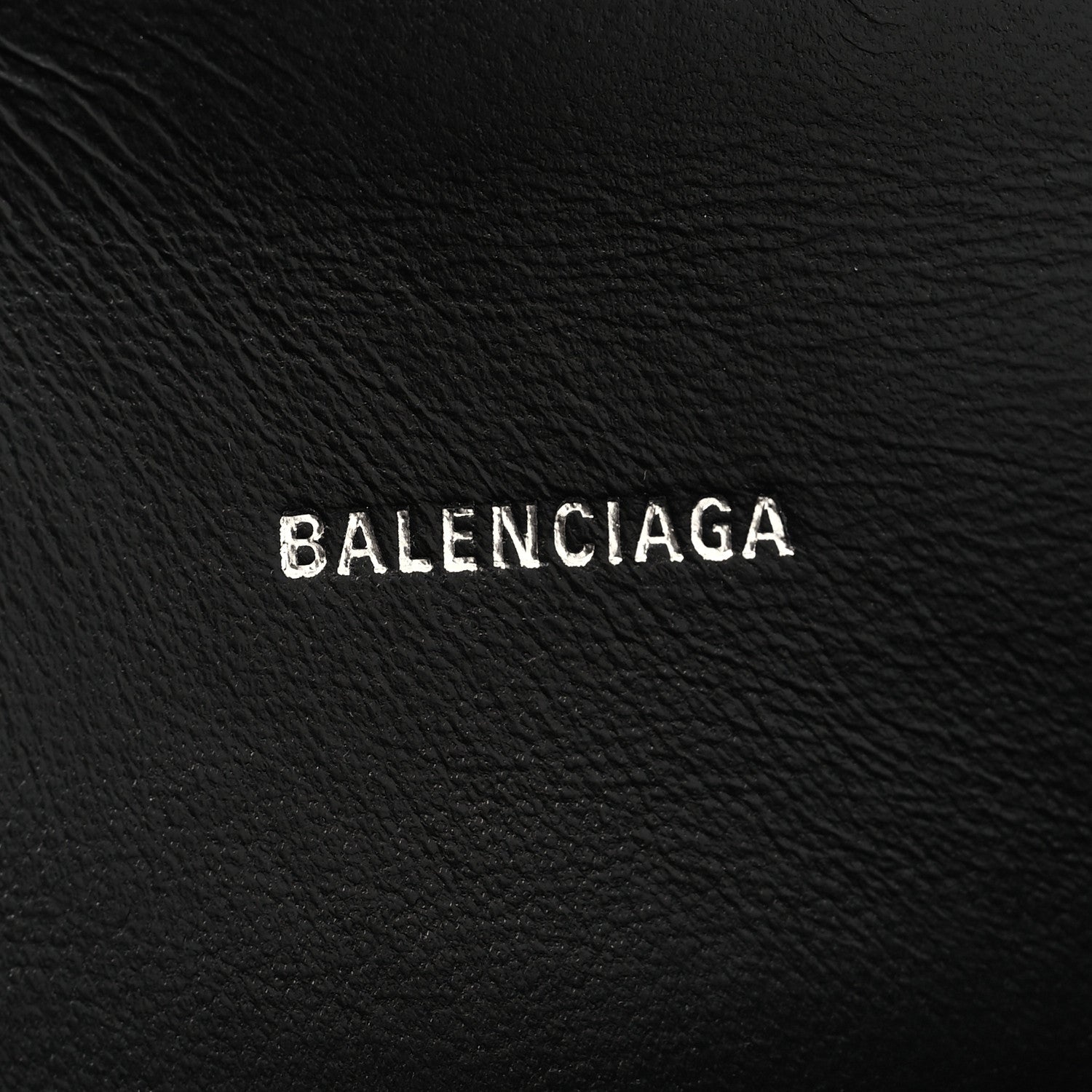 Balenciaga Metallic Calfskin Crocodile Embossed Crystal Hourglass Top Handle Bag XS Silver 6 of 10