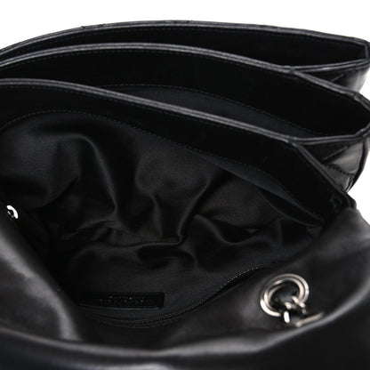 Chanel Lambskin Quilted Jumbo 3 Flap Black 5 of 11