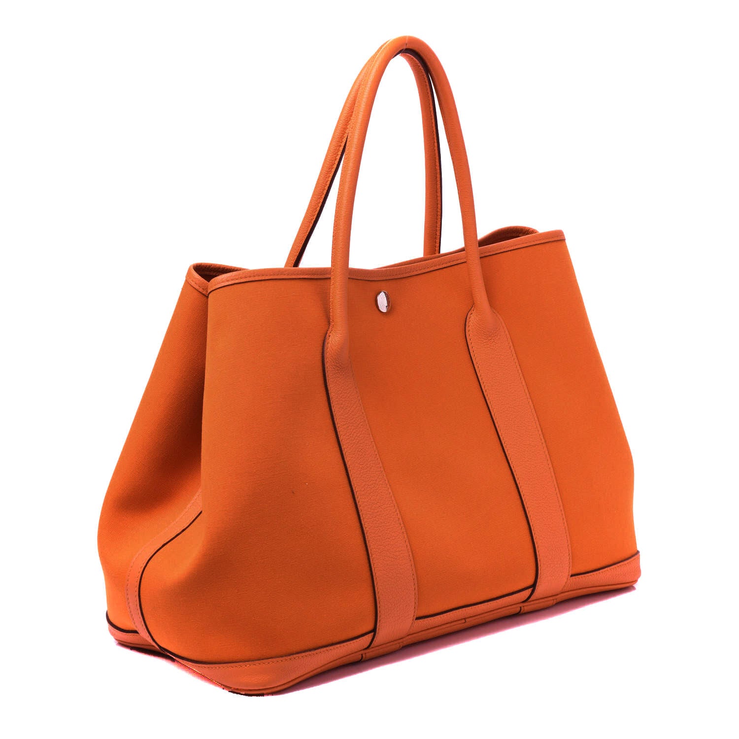 Hermes Toile Negonda Garden Party Tote 36 MM Orange 2 of 12